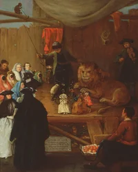 The Lions Cage, as seen in Venice in the Carnival of 1765